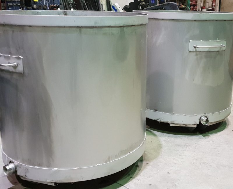vasche contenitori inox
